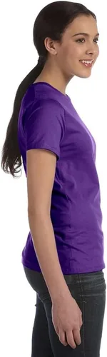 Miniatura 2 de Hanes Perfect-T Camiseta, Púrpura, Grande, Púrpura