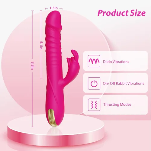 Miniatura 6 de SUPOLA - Consoladores con vibrador de empuje, juguetes sexuales para adultos para mujeres - Juguetes sexuales, consoladores, vibrador de punto G