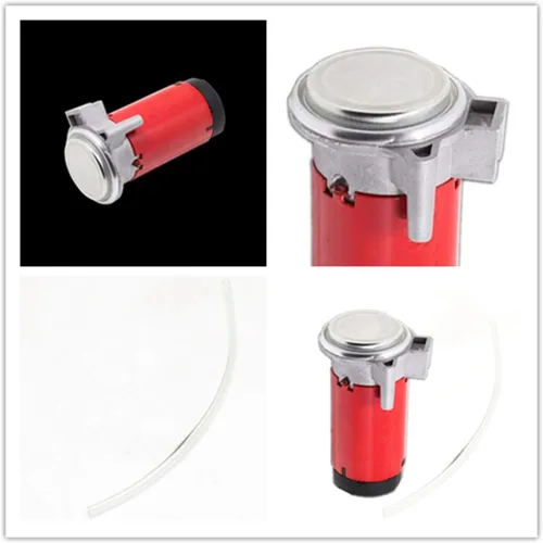Miniatura 5 de Bomba de aire para automóvil, motor de máquina eléctrica de 24 V, kit de compresor de bocina de automóvil, compresor de bocina de automóvil, Rojo