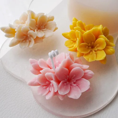 Miniatura 5 de 2 moldes de flores de silicona, moldes de flores de fondant, chocolate y caramelo, decoración de pasteles, moldes de silicona para fundición de 2