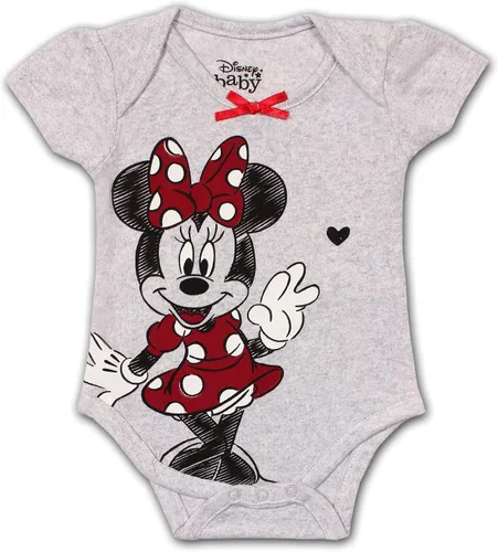 Miniatura 2 de Disney Girl's 3-Pack Minnie Mouse Short Sleeve Bodysuit Creepers, Pink
