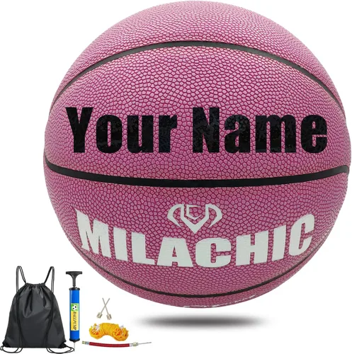 Miniatura 14 de Balón de baloncesto personalizado, que brilla en la oscuridad, regalo de baloncesto personalizado tamaño 7 (29.5"), tamaño 6 (28.5"), tamaño 5 Azul