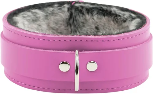 Miniatura 4 de Arcadia Collar Handmade Premium Latigo Leather Luxurious Fur Collar
