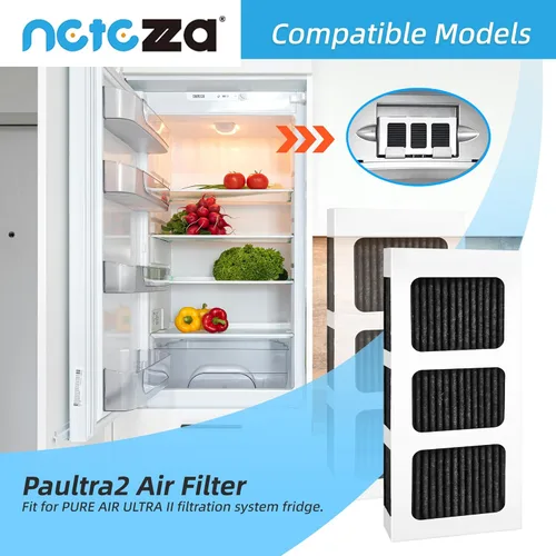 Miniatura 2 de Netezza Paultra2 - Filtro de aire de repuesto para refrigerador, compatible con Frigidaire Pureair Ultra 2, Pure Air Ultra 2, Pureair Ultra ii
