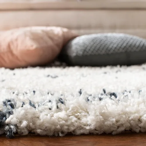 Miniatura 3 de SAFAVIEH Alfombra de área de 8 x 10 pulgadas, colección Pro Luxe Shag - Grande, borla bohemia marroquí, no desprende pelusa y fácil de limpiar, pelo