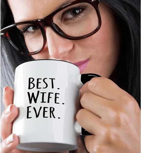 Miniatura 2 de 3dRose InspirationzStore-Tipografía - Best Wife Ever - regalos divertidos y románticos para casados, recién casados para sus aniversarios o día