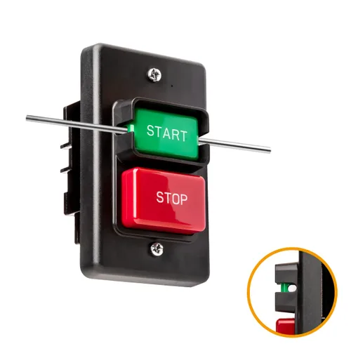 Miniatura 4 de Powertec 120V/230V de voltaje dual, 28 amperios, interruptor monofásico de encendido/apagado, tornillos incluidos para instalación en caja