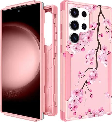 para Samsung Galaxy S22 Ultra Funda - Funda de teléfono linda para mujeres y chicas Diseño único y estético genial Flor Kawaii resistente de alta