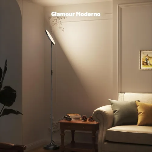 Miniatura 6 de SIBRILLE Lámpara de pie LED de 36 W, lámpara de pie súper brillante, moderna lámpara alta regulable con control remoto, lámpara de pie de lectura