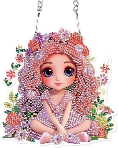 Miniatura 14 de AiYuanzsh Animal Parrot DIY Kits de Pintura de Arte de Diamante de Acrílico Colgante Pendientes de Arte de Diamante de Rinstone Especialmente Búho