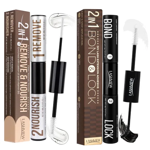 Miniatura 9 de LASHVIEW Sellador de pestañas para extensión de pestañas, sellador de pestañas, acelerador de pegamento, súper sellador de mayor retención, baja