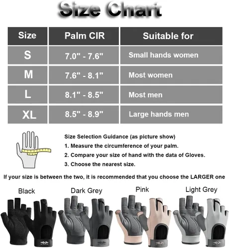 Miniatura 6 de SUJAYU Guantes de entrenamiento para mujeres y hombres, guantes sin dedos antideslizantes para levantamiento de pesas, guantes de entrenamiento