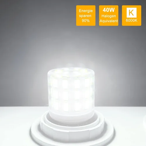 Miniatura 5 de Bombilla LED AC 100-265V 3.5W de repuesto KEI D34L para refrigerador 40 W equivalente a halógeno E26 Electrodoméstico Luz blanca 6000K 600Lm 4W T10