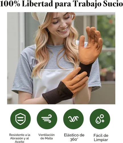 Miniatura 6 de VerdantVibes Juego de herramientas de jardín de 9 piezas, herramientas de mano de jardinería resistentes con agarres ergonómicos antideslizantes