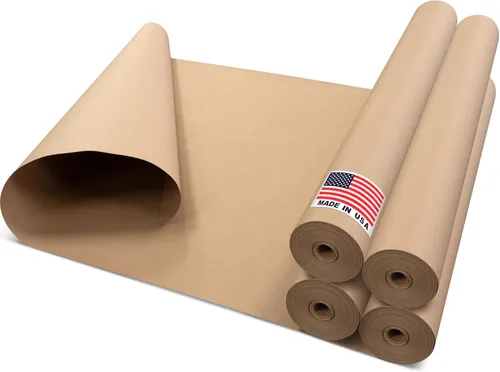 Miniatura 15 de Papel de protección para suelos de 18 pulgadas x 166 pies, rollo de papel de colofonia marrón fabricado en Estados Unidos, papel de construcción