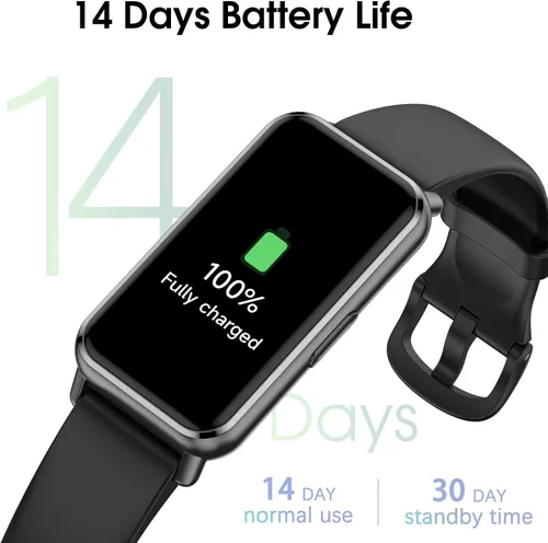 Miniatura 4 de Long Battery Pedometer Watch 14 Days Battery Life, Slim Design No App/Phone Required Fitness Tracker, 50 Meters Waterproof Smart Watch, Heart Rate &