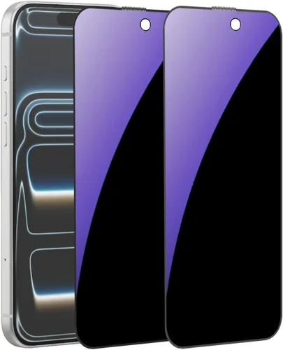 Miniatura 13 de Paquete de 2 protectores de pantalla anti-espía de vidrio templado de privacidad para iPhone Xs Max/iPhone 11 Pro Max, película antiespía, dureza