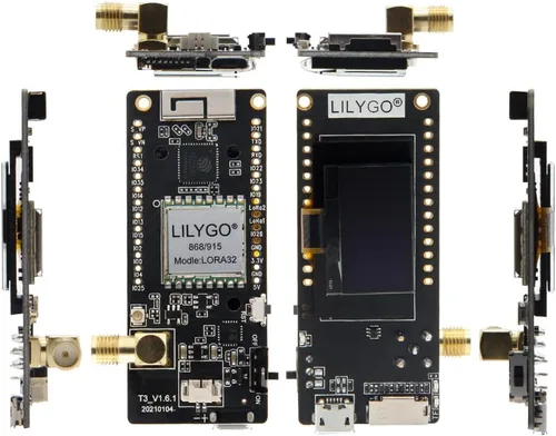Miniatura 4 de LILYGO LoRa32 433Mhz ESP32 Placa de Desarrollo OLED 0.96 Pulgadas Tarjeta SD BLE WiFi Módulo TTGO