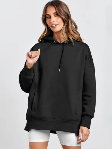 Miniatura 3 de ANRABESS Sudaderas con capucha de gran tamaño para mujer, sudadera de forro polar 2024, trajes de moda para adolescentes y niñas
