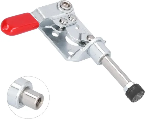 Miniatura 5 de Abrazadera de palanca de empuje de liberación rápida de acero inoxidable 88.2 lbs Capacidad de retención antideslizante para instalación de equipos