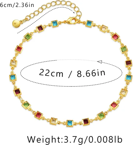 Miniatura 6 de Yumikoo Tobilleras chapadas en oro de 18 quilates para mujer