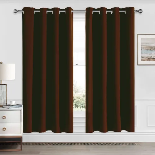Miniatura 21 de CUCRAF Cortinas opacas de 45 pulgadas de largo, juego de 2 paneles para dormitorio, bolsillo para cortinero, cortinas de oscurecimiento