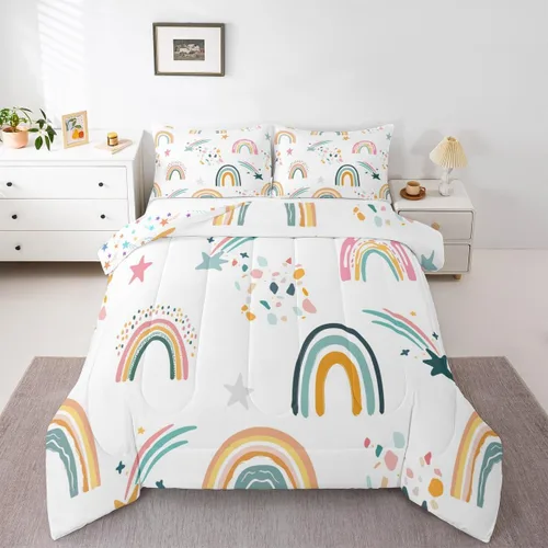 Miniatura 11 de Erosebridal Juego de ropa de cama de guitarra, juego de edredón de notas musicales de mariposa, tamaño individual, juego de edredón de música hip