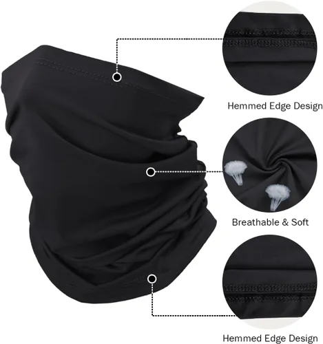 Miniatura 3 de Polaina de cuello de pesca, máscara facial de protección solar, bufanda refrescante para el cuello, pasamontañas de ciclismo, bandana para hombres