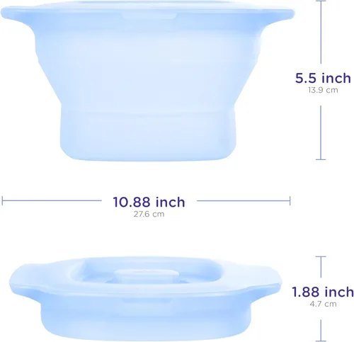 Miniatura 8 de Ubbi Papelera plegable 3 en 1 para microondas, esterilizador de biberones y vaporizador de verduras, bolsa de vapor de silicona reutilizable