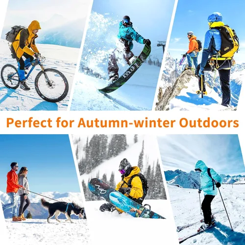 Miniatura 25 de Joyoldelf Máscara de esquí para hombres y mujeres, pasamontañas, máscara facial completa de invierno, máscara deportiva transpirable