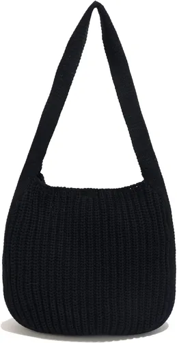 ENBEI Bolsos de hombro para mujer Bolsos de ganchillo Bolso de punto grande Bolso de mano estético para la escuela lindo Bolsas de mano Bolsa de