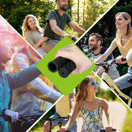 Miniatura 5 de 48 unids bicicleta mango agarre negro reemplazo antideslizante goma bicicleta manillar puños triciclo silla de ruedas bicicleta de montaña BMX MTB