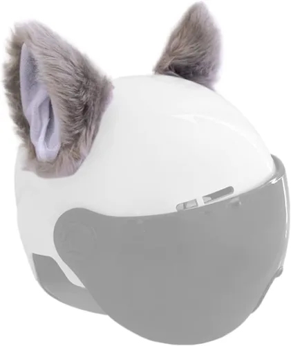Miniatura 5 de Orejas de gato para casco, orejas de felpa, accesorio adhesivo para casco para bicicleta, motocicleta, superficies lisas, decoración de cascos