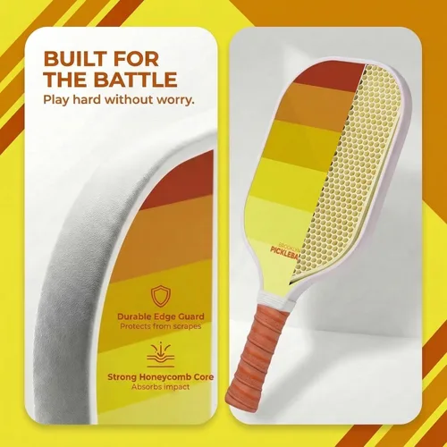 Miniatura 4 de Brooklyn Pickleball Co. – Carbon Fiber Pickleball Paddles – USAPA Approved, Honeycomb Core, Cushioned Grip, Lightweight Design – Single Paddles &