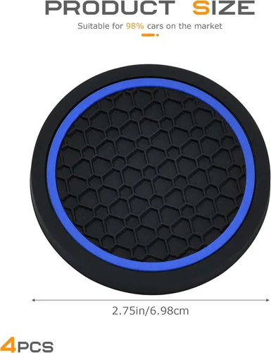 Miniatura 2 de SCUARI 4 unidades de posavasos para coche, posavasos para tazas de coche, posavasos para portavasos de coche, accesorios para portavasos de coche