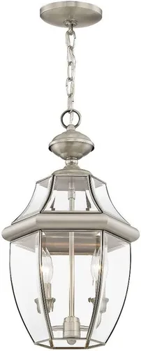 Miniatura 4 de Livex Lighting 2255-02 Monterey - Farol colgante de 2 luces, latón pulido