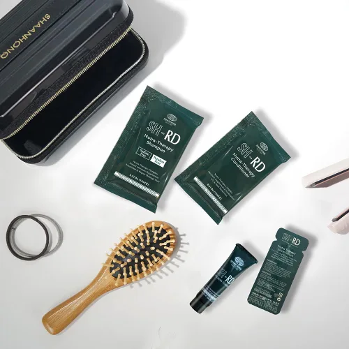Miniatura 5 de SH-RD Kit de Nutrición Suave para Viajes y Prueba Champú sin Sulfatos, Acondicionador, Crema de Proteínas, Suero de Brillo Set de Rutina Diaria