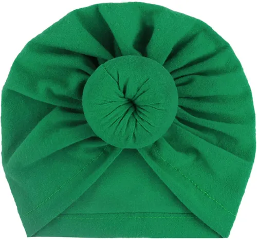 Miniatura 13 de Gorro de punto para bebé con lazos lindos turbante para envolver el sombrero (MZ6)