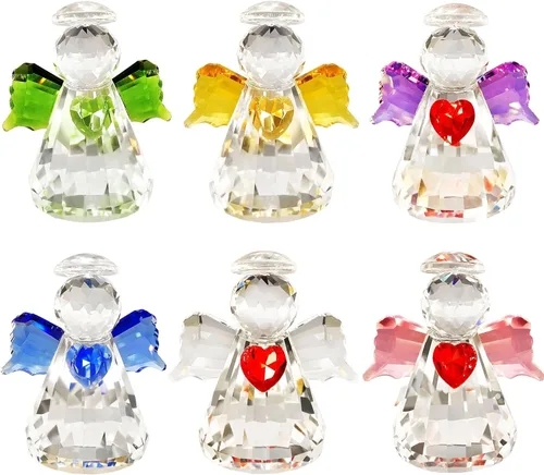 Miniatura 8 de QFkris Juego de 3 figuras de muñeco de nieve de cristal, figura de Navidad de cristal de 3.7 pulgadas, decoración de muñeco de nieve de cristal