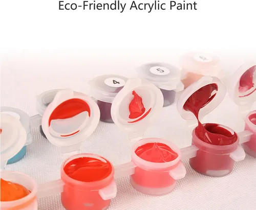 Miniatura 5 de MLSG Pintura por números DIY para adultos, pintura fácil por números para principiantes, pintura acrílica de acuarela por número para adultos, 29960