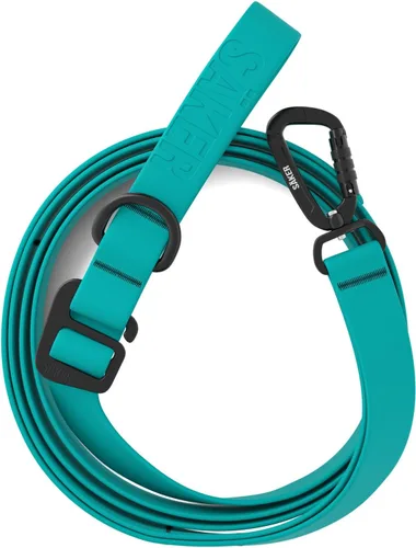 Miniatura 10 de Säker Kelp™ Correa Impermeable para Perros – Resistente, A Prueba de Olores, Correa para Perros Ajustable de 4 a 6 pies de Largo con Mosquetón