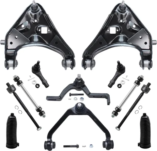 Miniatura 58 de Detroit Axle - Kit de extremo delantero para Ford 1998-2001 Explorer Mercury Mountaineer, 4 barras estabilizadoras delanteras y traseras, 2 brazos