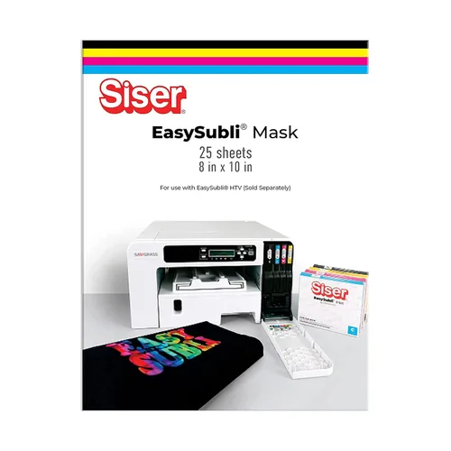 Miniatura 2 de Siser EasySubli - Cinta de transferencia de máscara de 8 x 10 pulgadas, paquete de 25 unidades (para uso con EasySubli HTV)