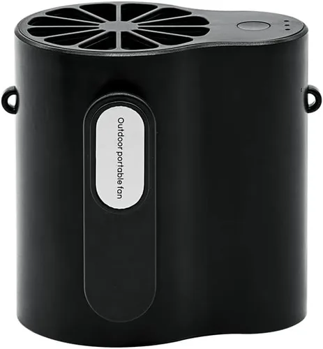 Miniatura 10 de Nuevo ventilador de cintura inalámbrico con luz LED, batería de larga duración y pantalla digital, ideal para actividades al aire libre