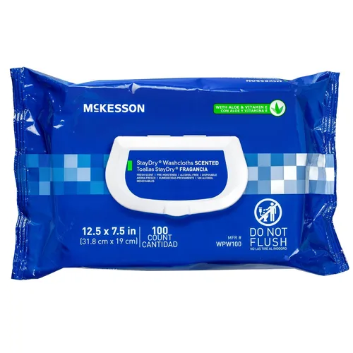Miniatura 18 de McKesson Toallitas de baño para adultos, sin perfume (paquete de 6, 576 toallitas de baño) - Paños desechables para el cuerpo - Fórmula sin