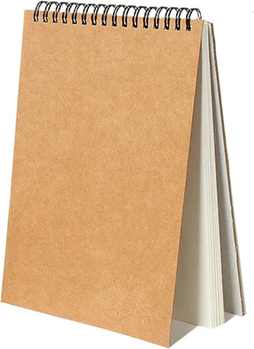 Cuaderno de bocetos, papel de dibujo de 5.5 x 8.5 pulgadas, encuadernado en espiral, encuadernado (98 libras/5.64 oz/m²), paquete de 1, cuaderno de