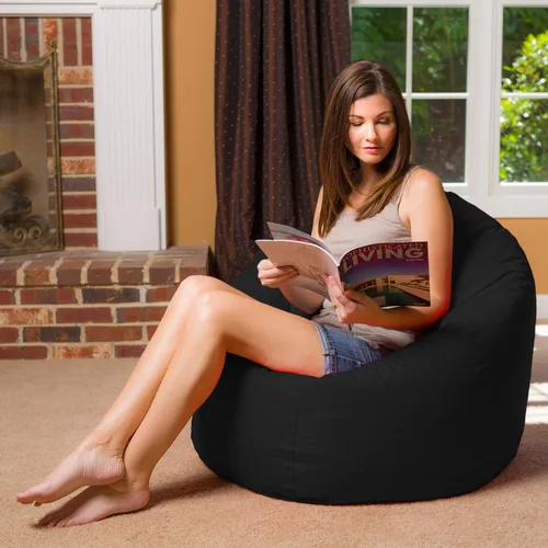 Miniatura 2 de Silla Puff Grande y Cómoda: Sillones Puff Posh Grandes con Funda Extraíble para Niños, Adolescentes y Adultos - Muebles de Tela de Poliéster