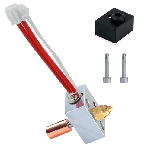 Sprite Extruder/Pro Heat Block Upgrade Hotend Kit, Ender 3 S1 Bimetálica, Boquilla de latón 0.016 in para Ender 3 S1, Ender 3 S1 Pro, S1 Plus, CR10