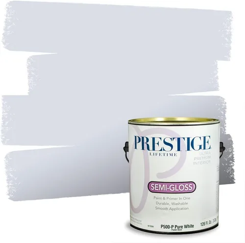 Miniatura 166 de Prestige Paints. - Base y pintura para exteriores en un solo galón, 1 galón. plano, comparable con Sherwin Williams Topsail. SW6799-PCM