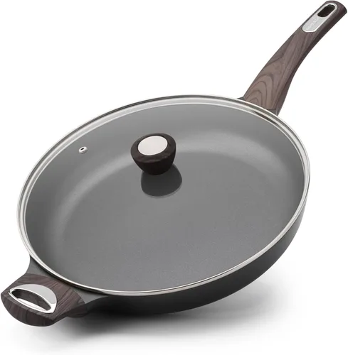 Miniatura 10 de SENSARTE Sartén de Cerámica Antiadherente con Tapa de 11 Pulgadas, Sartén de Tortilla sin Stick, Sartén de Cocina Saludable y no Tóxica, Libre
